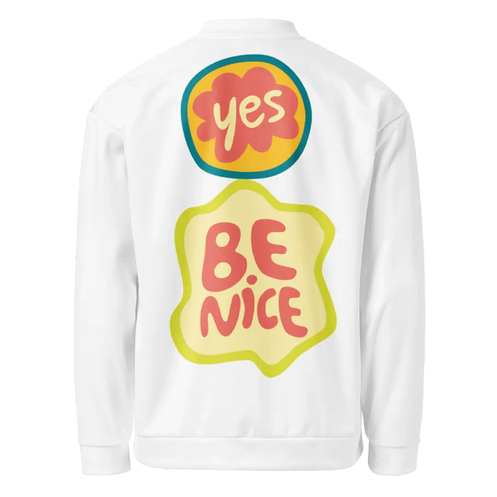 Wavy Vibes All-Over Print Bomber Jacket product image (2)