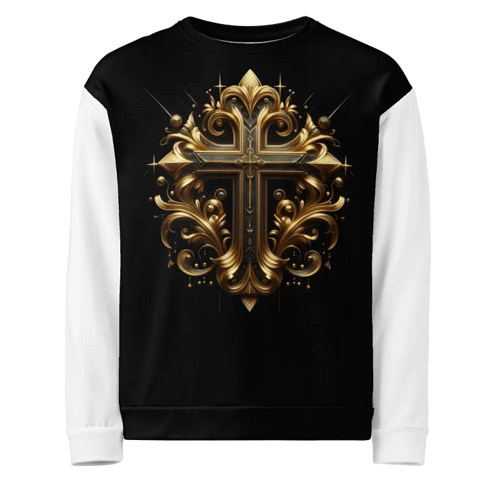 A Golden Angel and Cross - Unisex Sweatshirt #3 product image (1)