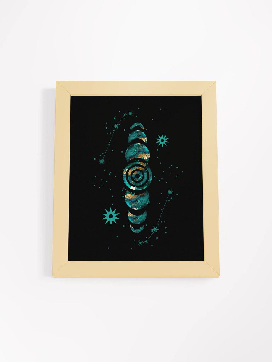 Emerald Lunar Phase Nox Poster (Framed) product image (3)