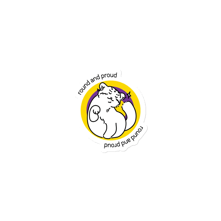 Round and Proud Manul Intersex Version - Magnet product image (1)