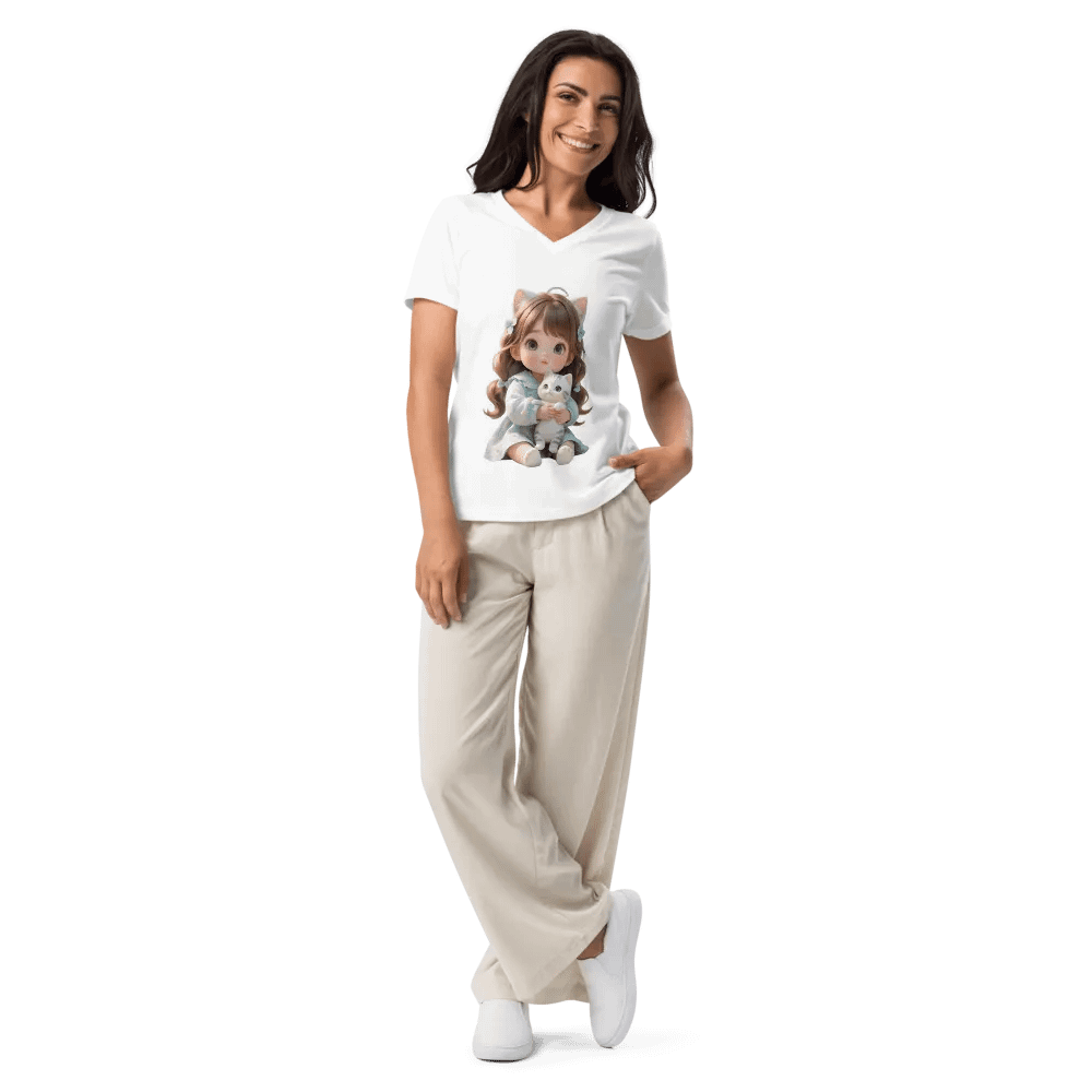 Bella+Canvas Women's Relaxed V-Neck T-Shirt product image (9)