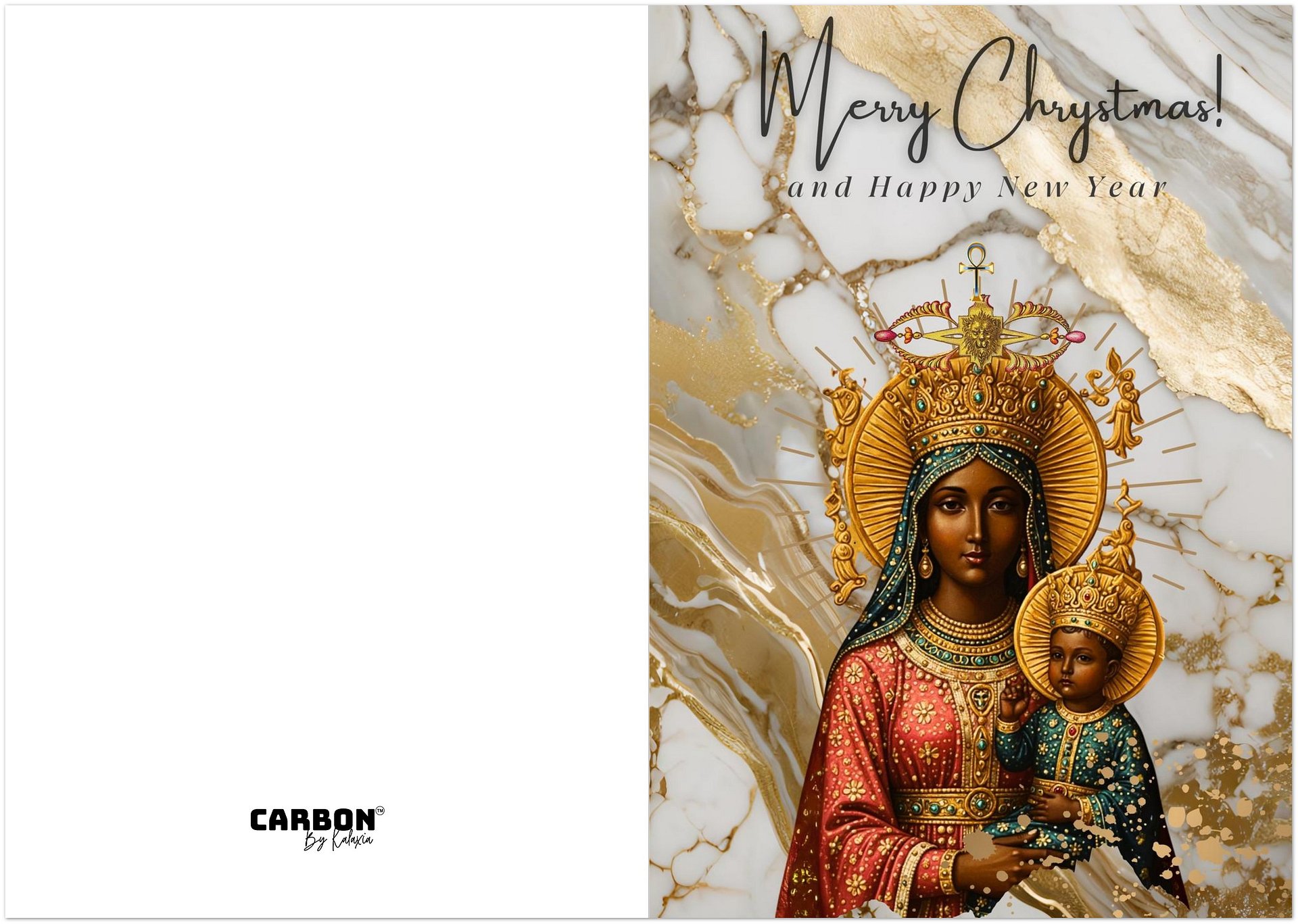 Black Madonna and Child _ Pack of 10x Holiday Greeting Cards_4 product image (3)