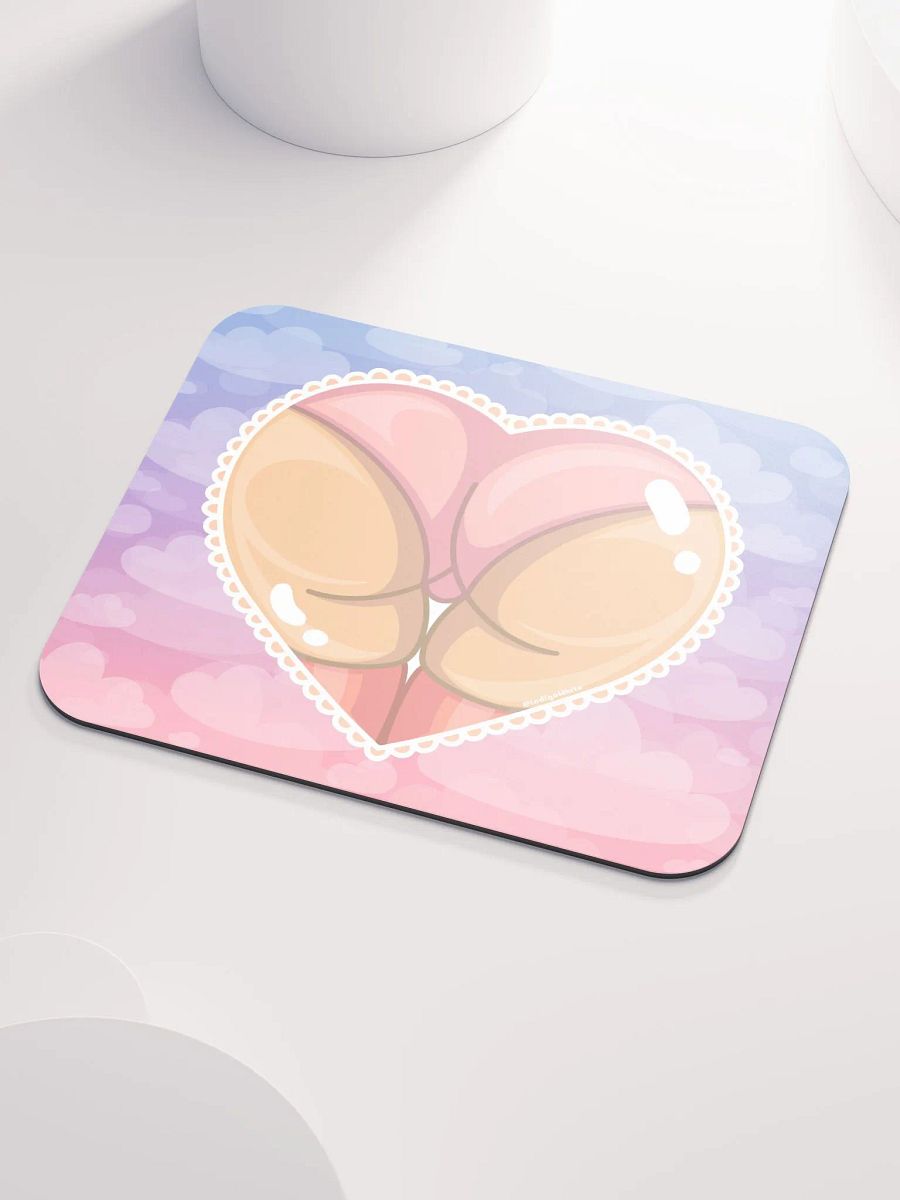 Pink Heart Booty Mousepad product image (3)