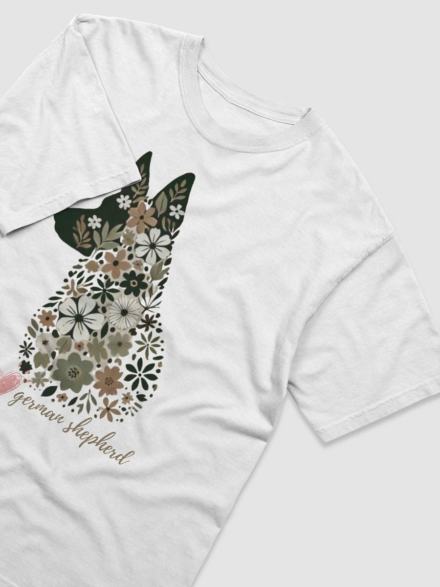 Floral German Shepherd: Bold and Elegant Silhouette Art product image (3)