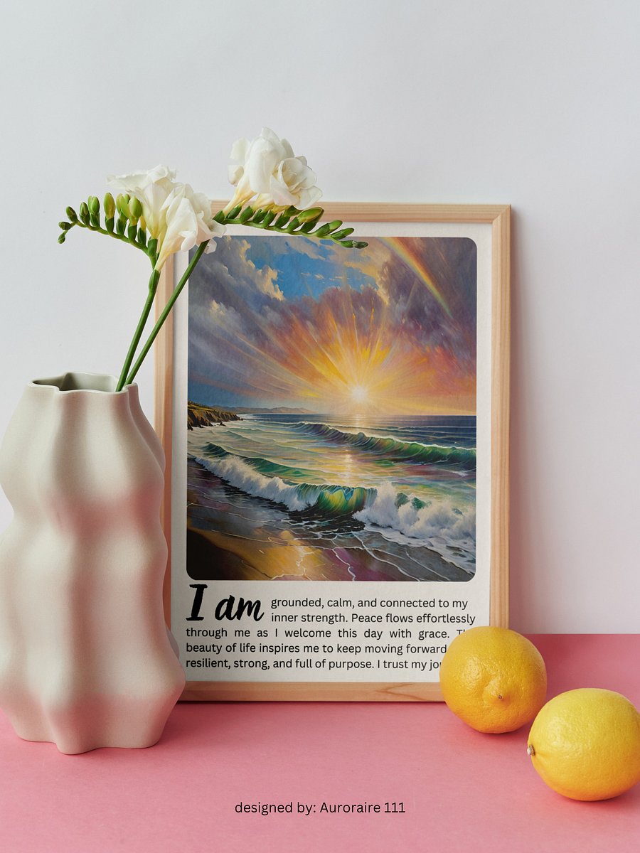'I AM' Affirmation - Printable Wall Art | Digital Poster Download | Multiple Sizes Included product image (5)