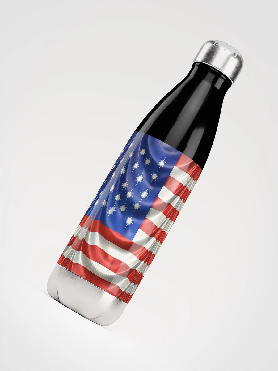 American Flag Draped Stainless Steel Waterbottle product image (4)