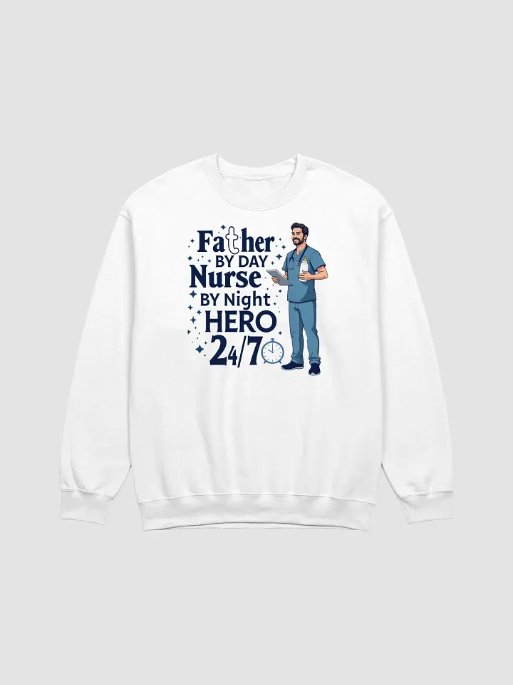 Hero Nurse Dad Crewneck Sweatshirt product image (2)