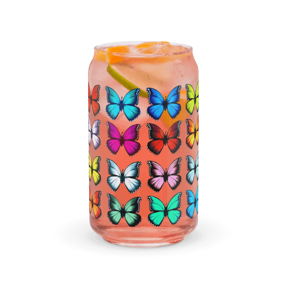 The perfect summer staple to for iced coffee, tea, or even water! Glass material with professional full color UV print product image (37)