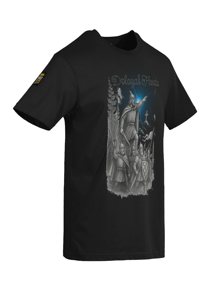 Crowned Patriot Streetwear Tee Dolazak Hrvata product image (5)