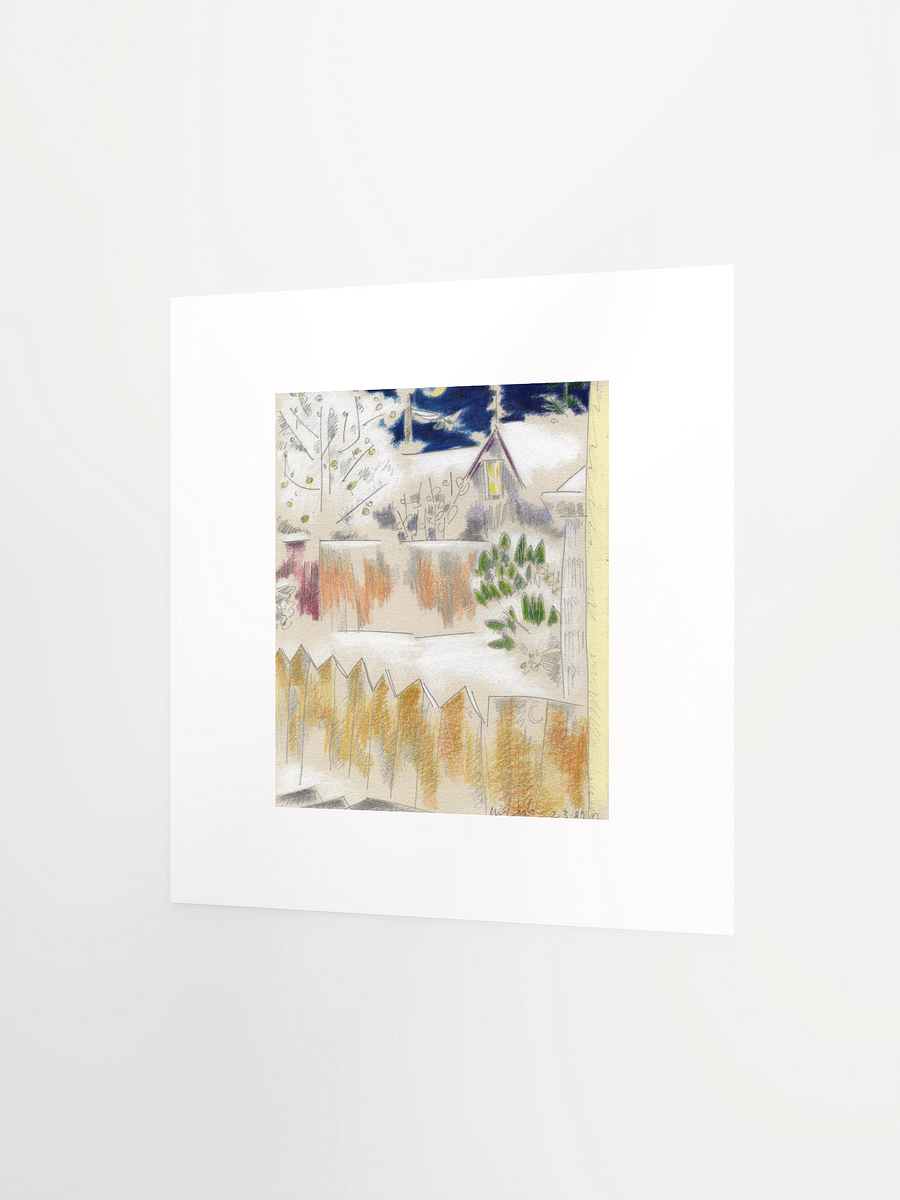 Snow on Fences 02.03.89 print product image (3)