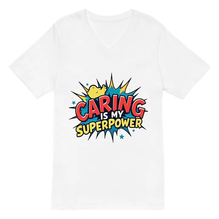 Superpower Caring V-Neck Tee product image (2)