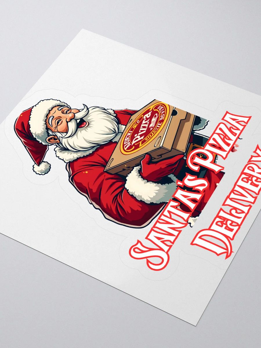 Santa's Pizza Delivery Sticker Delight product image (9)