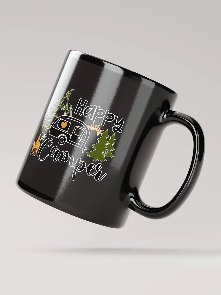 Happy Camper Black Coffee Mug product image (3)