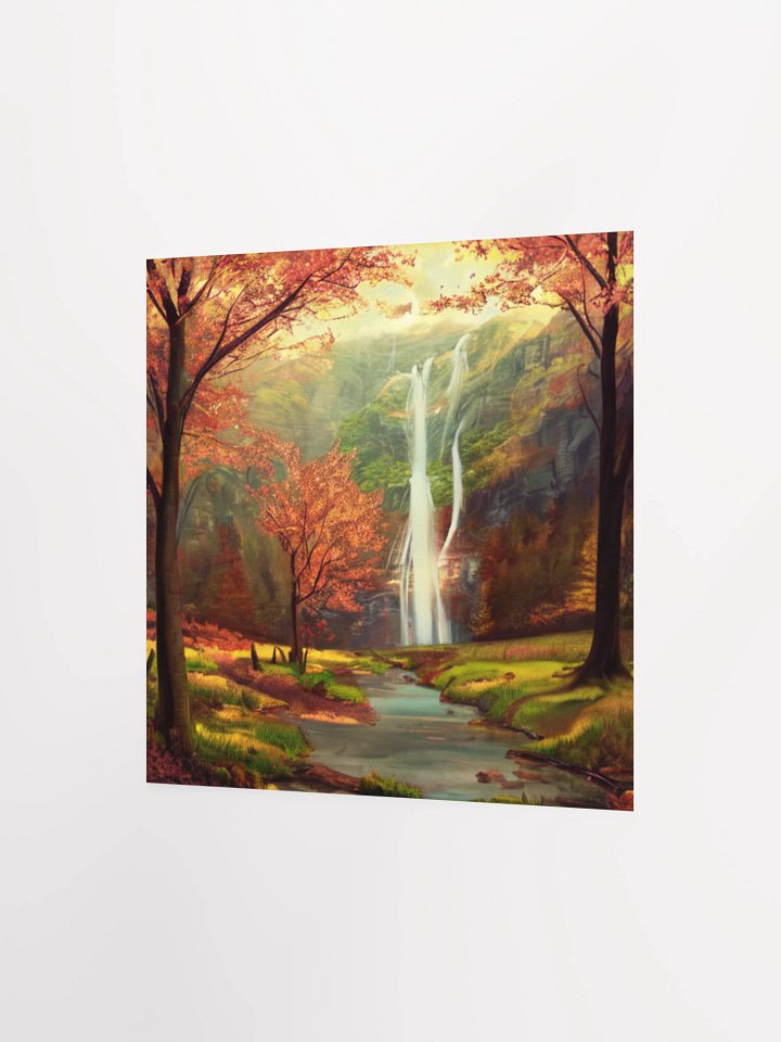 Autumn Waterfall Serenity Poster product image (6)