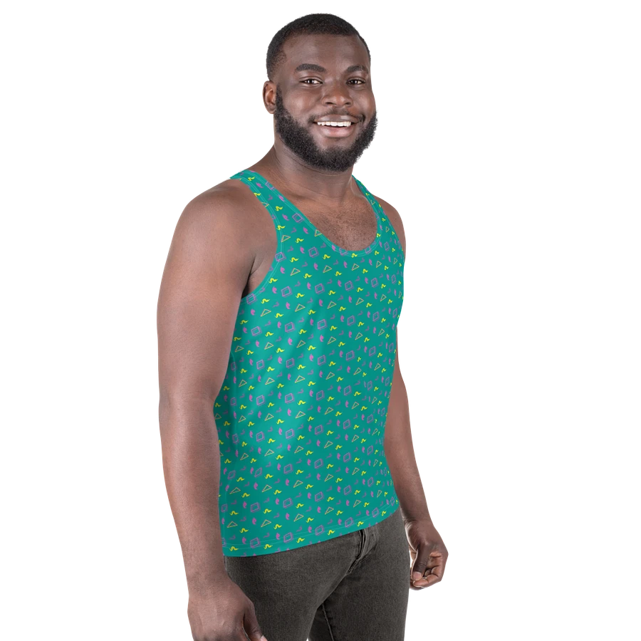 Oh Worm? teal pattern tank top product image (4)