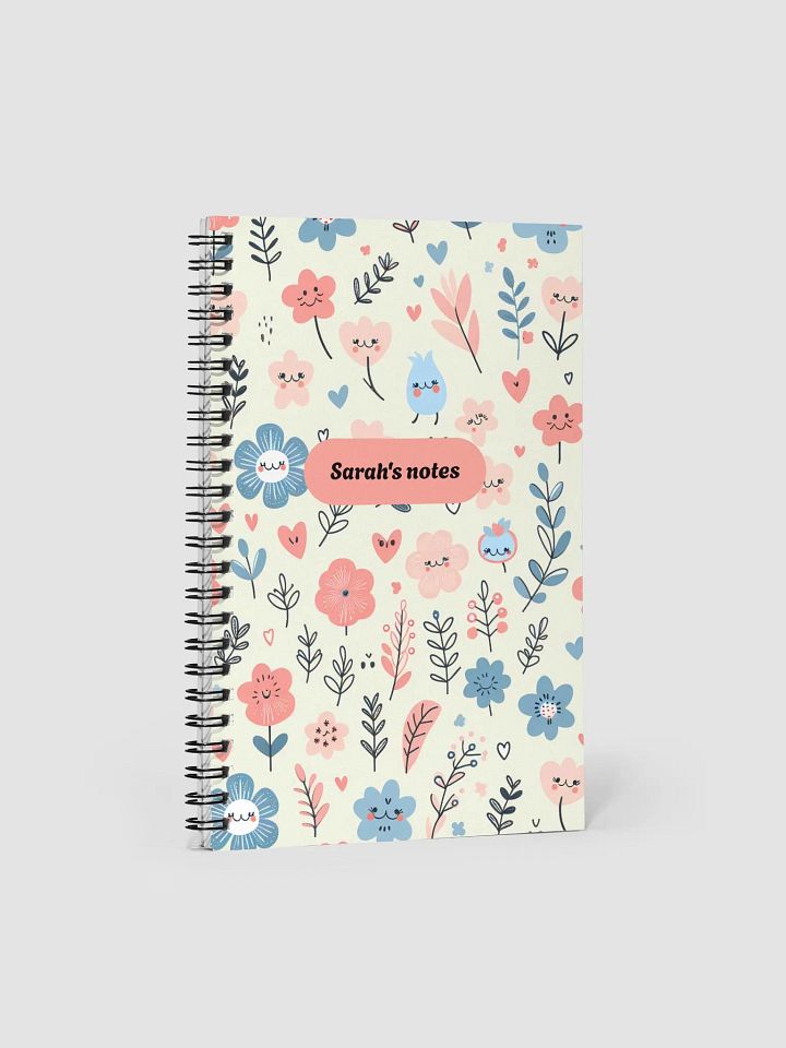 Sarah's Notes Cute Floral Notebook product image (1)