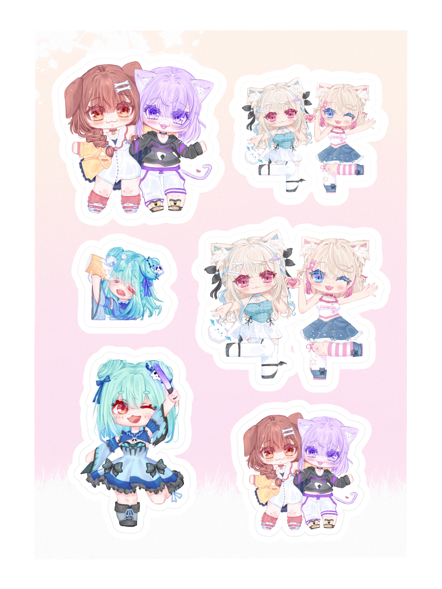 Holo Oshi sticker sheet product image (3)