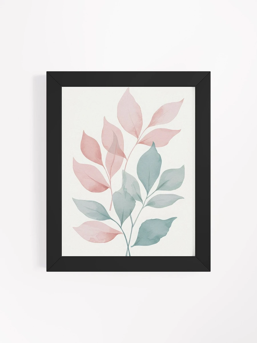 Tranquil Leaves Watercolor - Framed Poster product image (4)