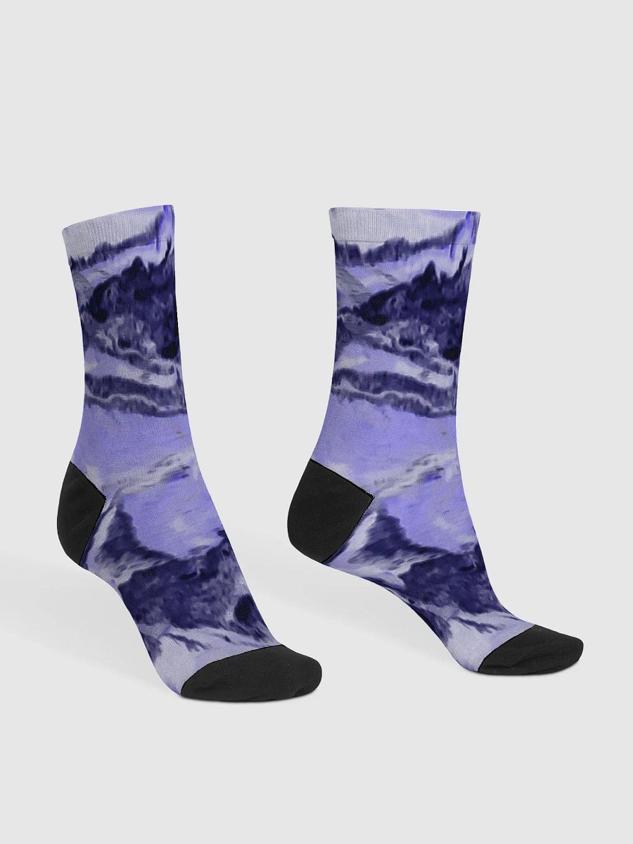 Purple Fluid Art Socks product image (3)