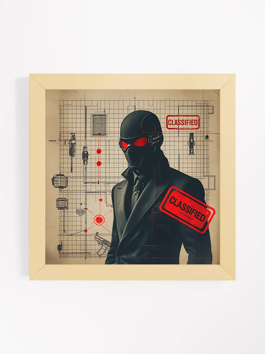 Classified Blueprint Secrets Framed Poster product image (1)