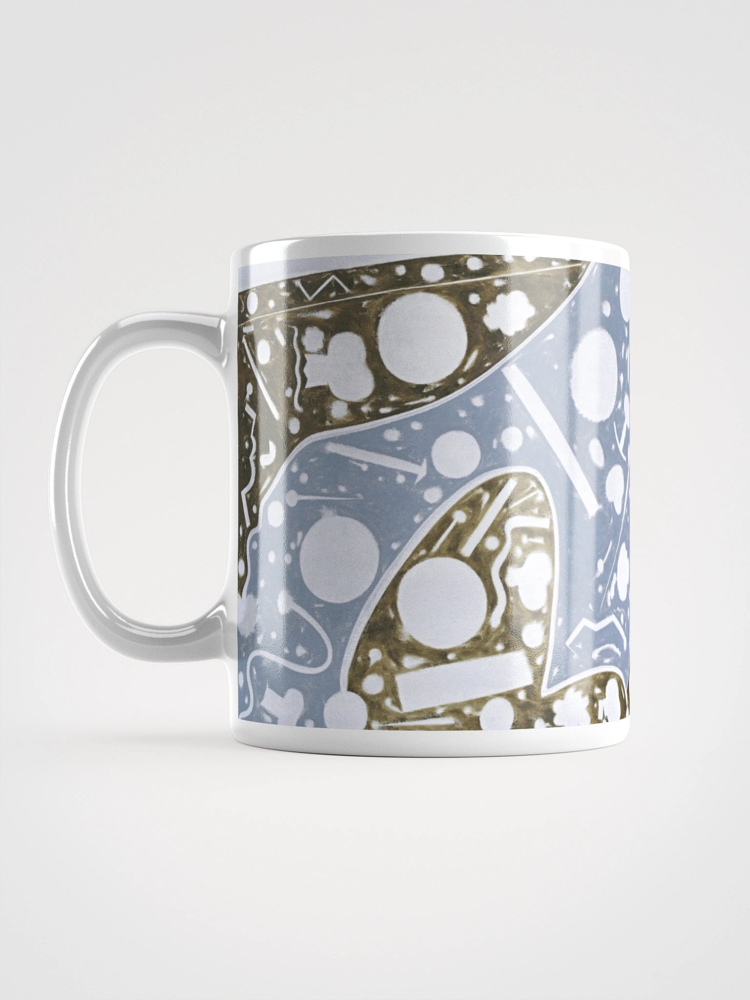 Cartoon Clock White Glossy Mug product image (2)