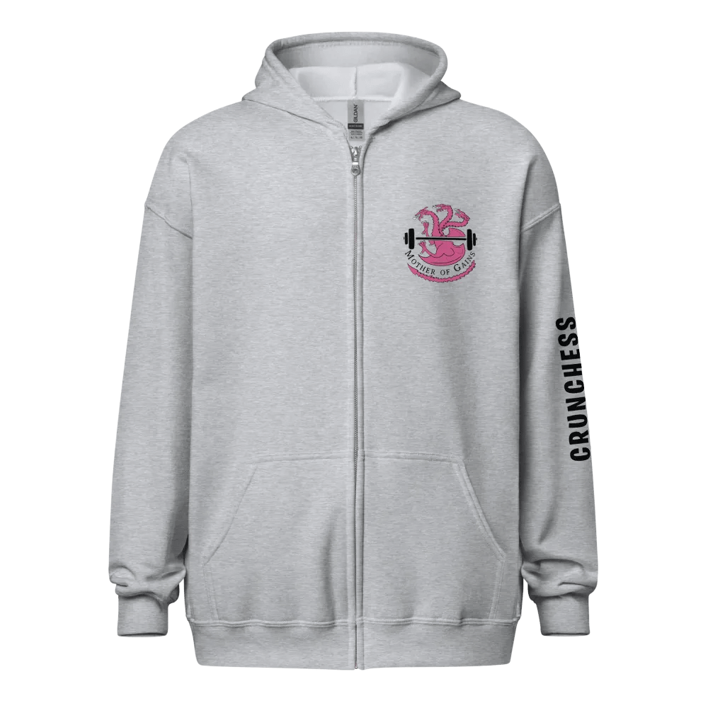 Mother of Gains Zip Up Hoodie product image (1)