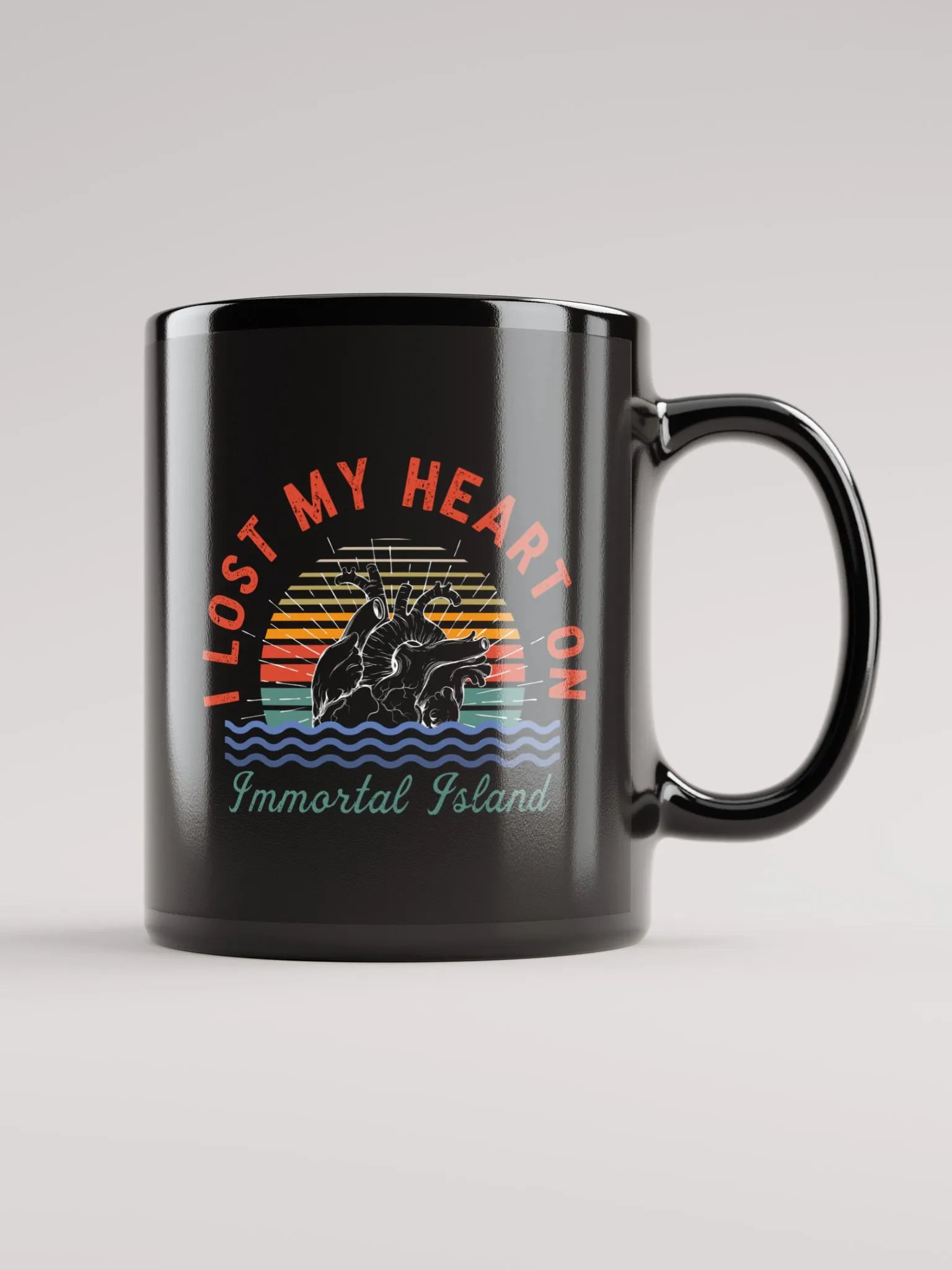 I Lost My Heart Black Mug product image (1)