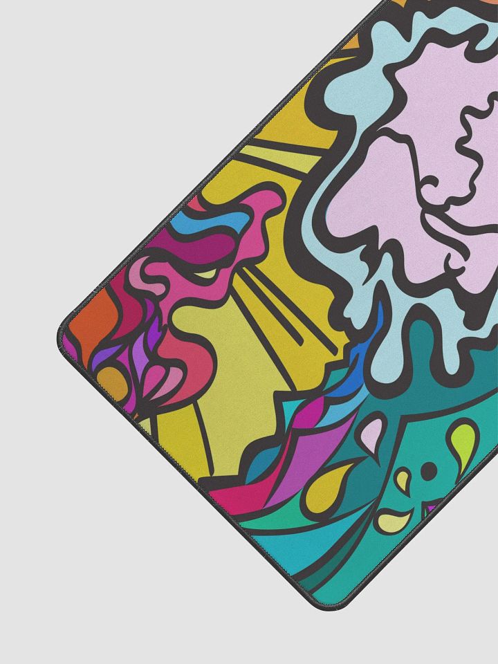 Symmetry Splash Desk Mat. Wave at Sunset product image (2)