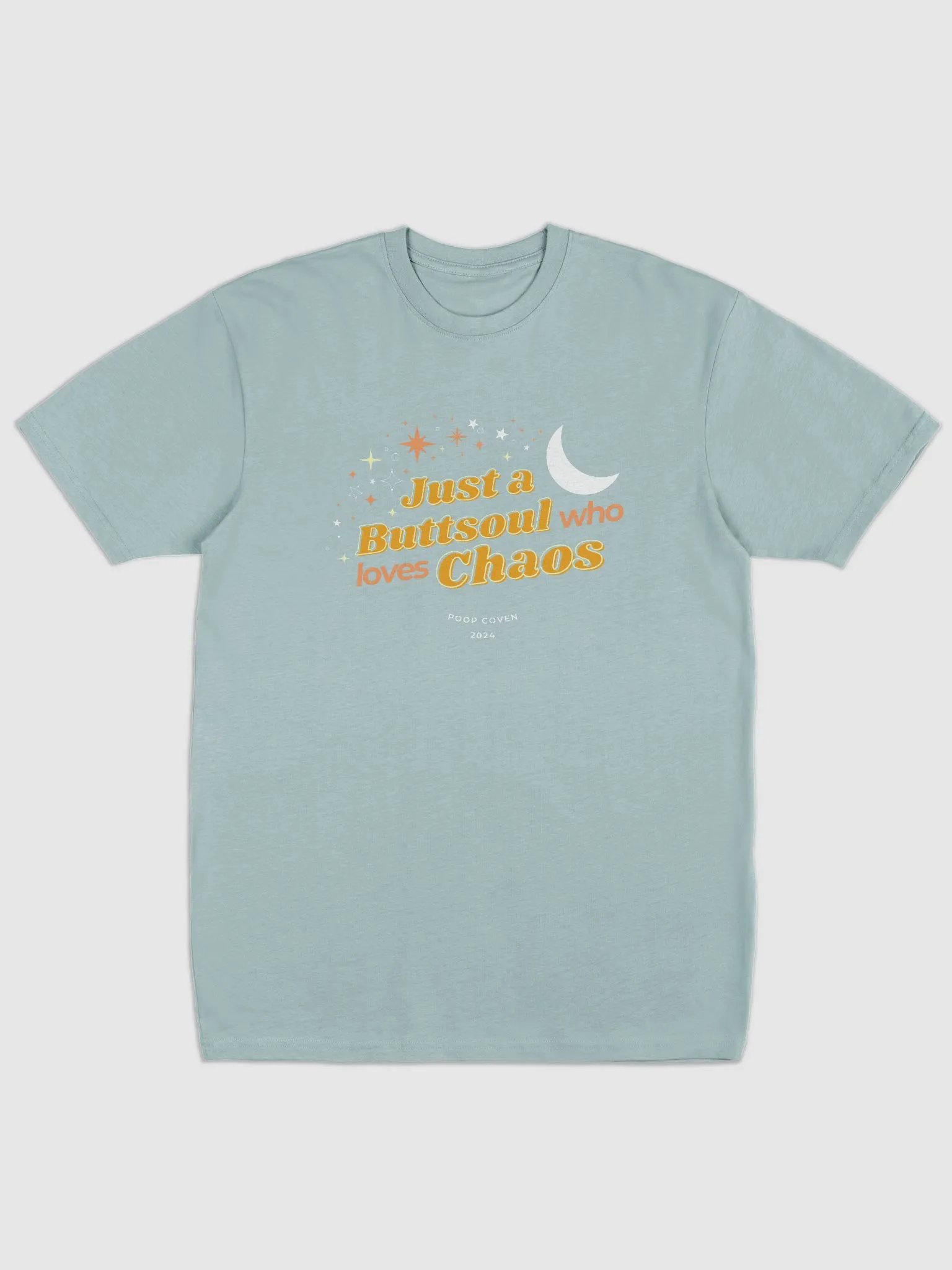 Just a Buttsoul Who Loves Chaos soft t-shirt product image (5)