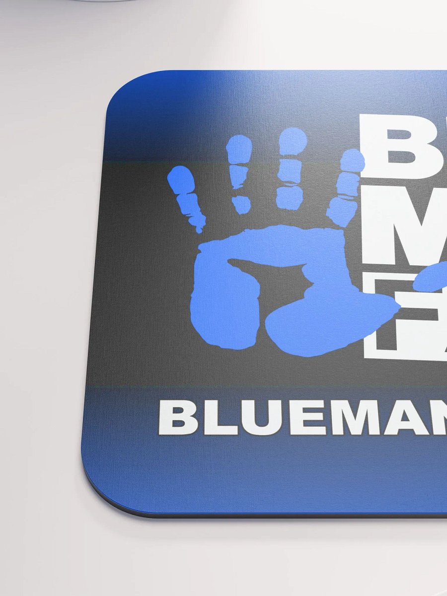 Blue Man Fans Hand Print Standard Mousepad product image (6)