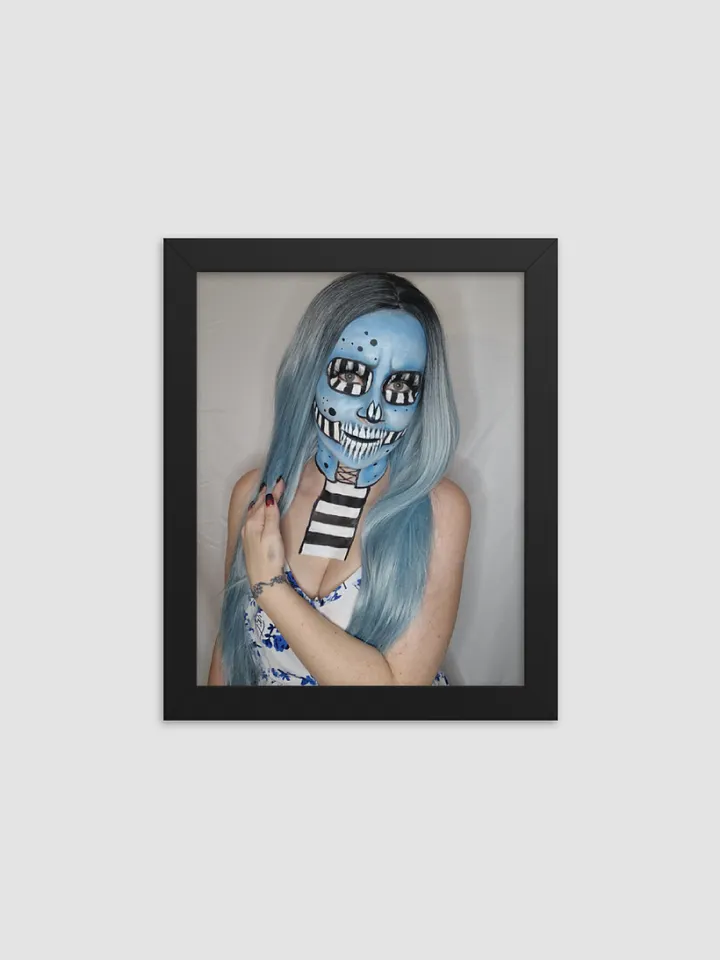 Blue Skull - Framed High-Quality Matte Poster product image (1)