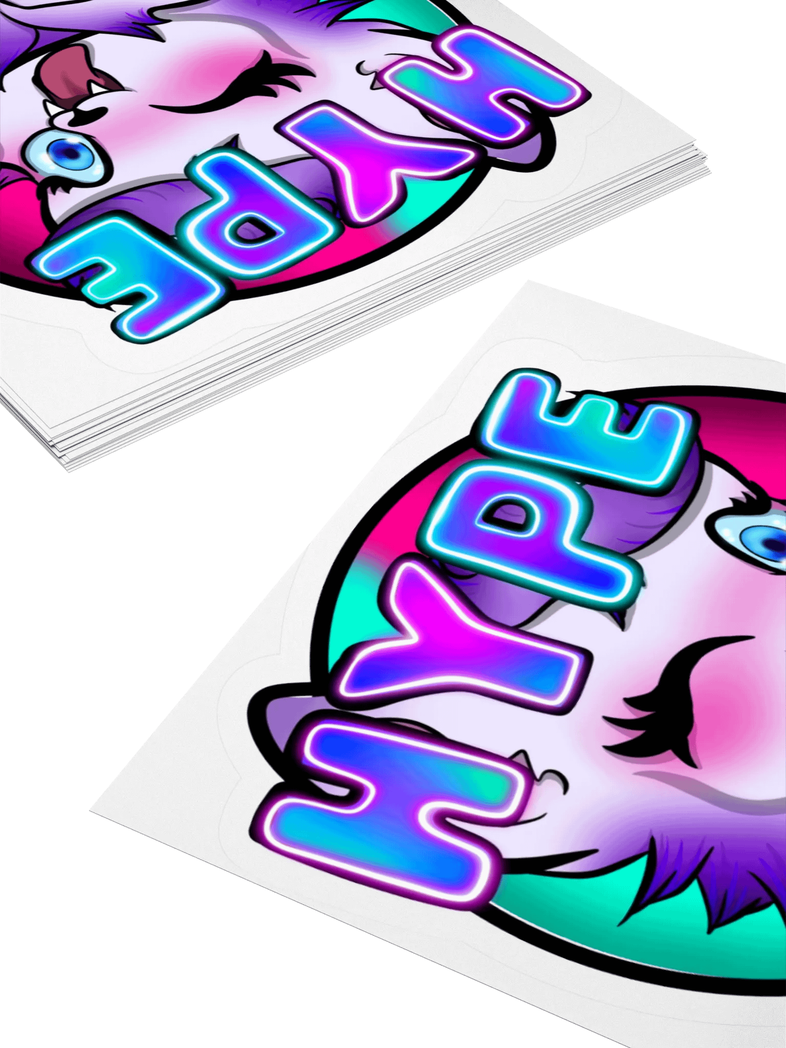 Neon HYPE Kiss Cut Stickers product image (13)