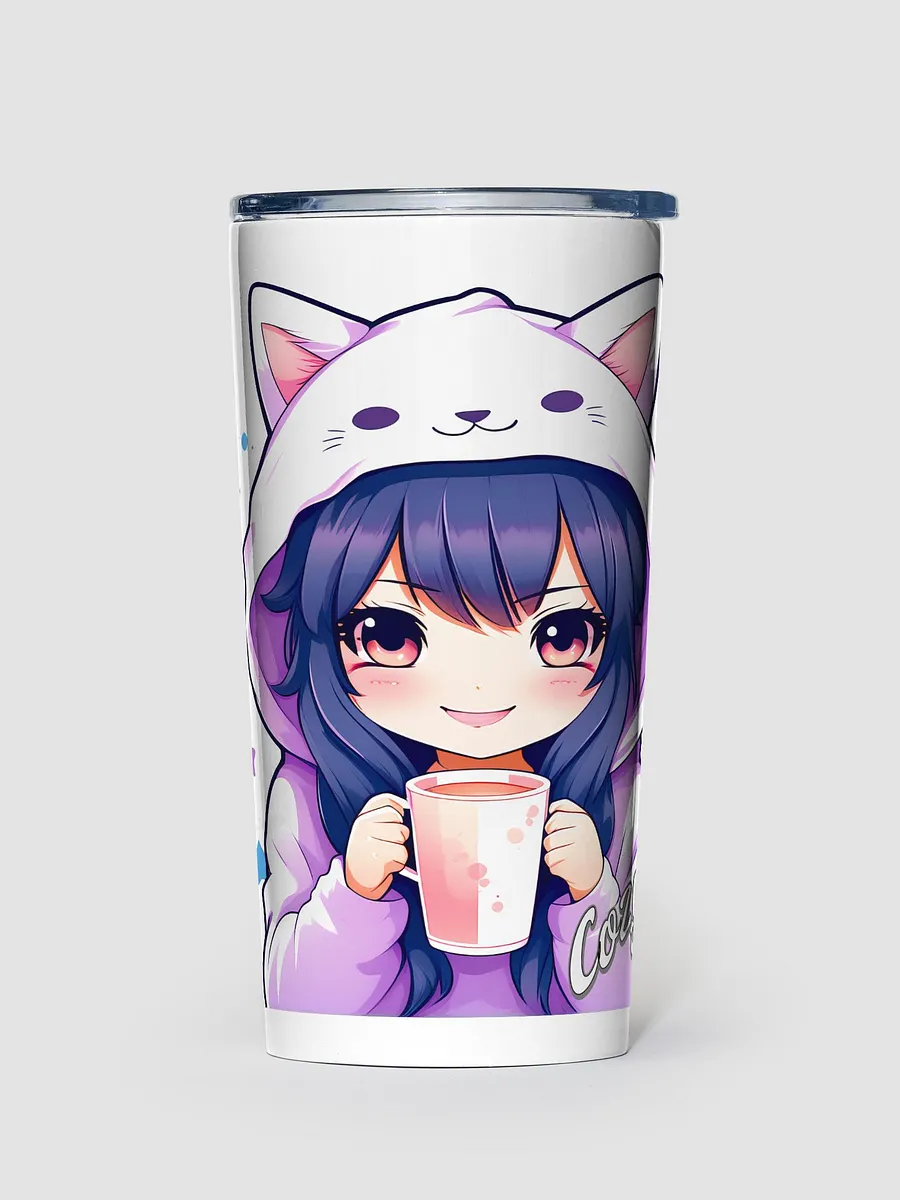 Cozy Kawaii Anime Girl 20 oz Stainless Steel Tumbler product image (1)