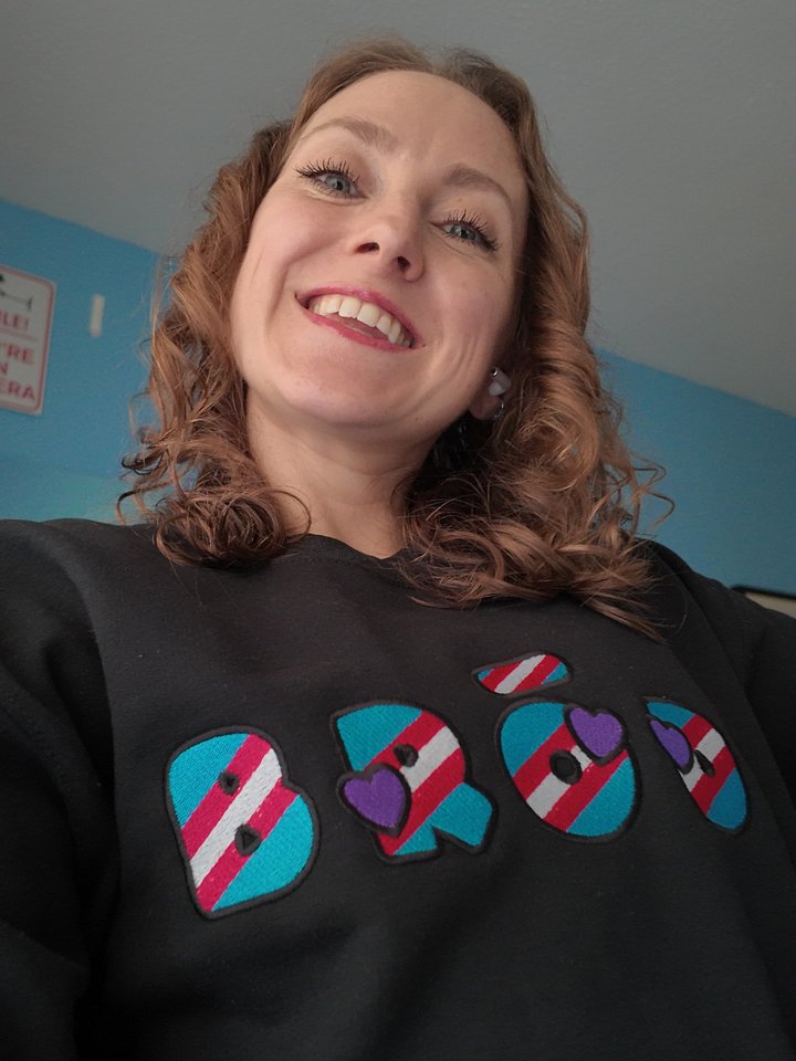 Bród Meaning Pride | Classic Crewneck in Irish / Gaeilge for Trans PRIDE 🏳️‍🌈🏳️‍⚧️ product image (1)