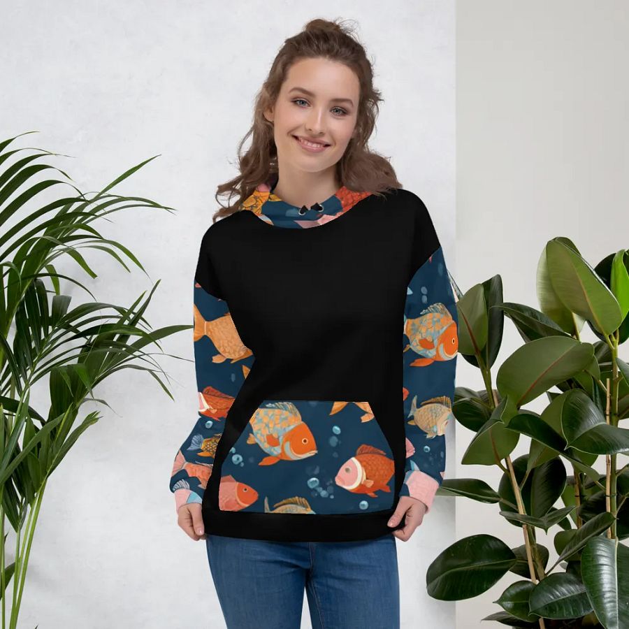 Colorful Fish Unisex Hoodie product image (5)