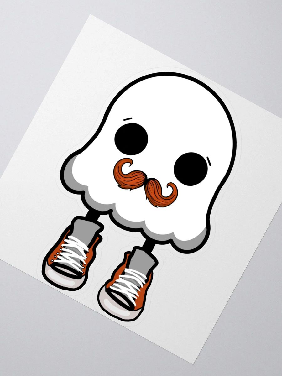 mustached gg logo sticker product image (1)