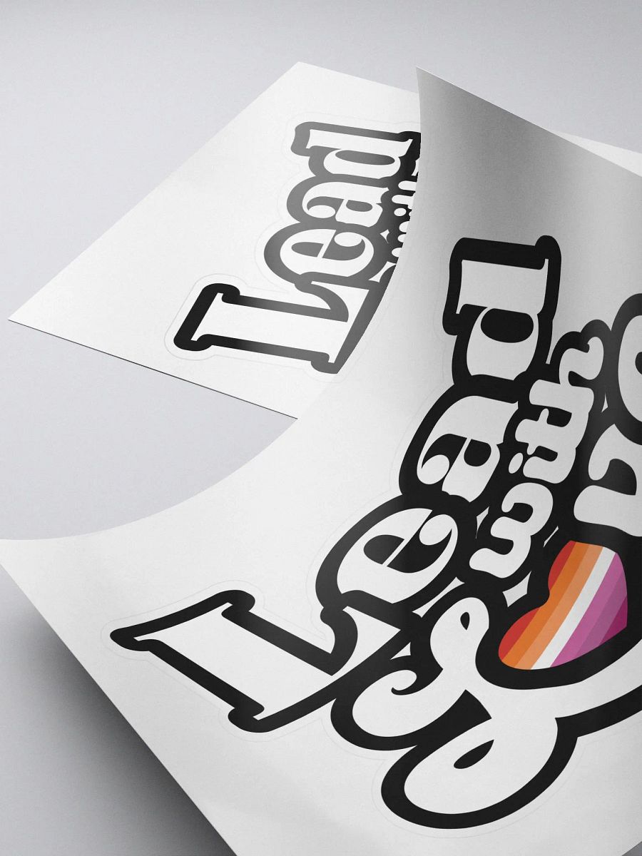 Lead With Love Sticker: Lesbian product image (4)