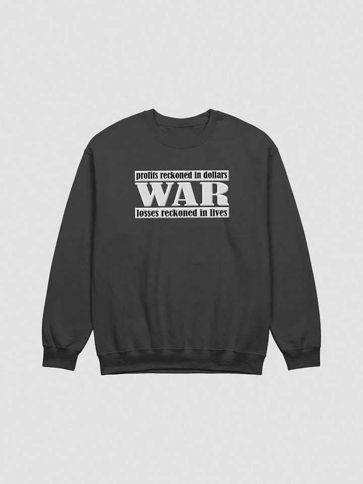 The Cost Of War - Gildan Classic Crewneck Sweatshirt (EMBROIDED) product image (2)
