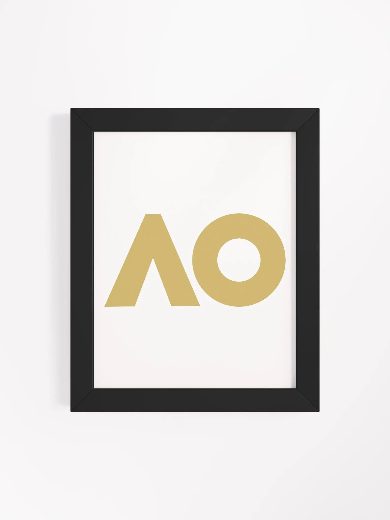 Golden AO Logo Framed Matte Poster product image (44)