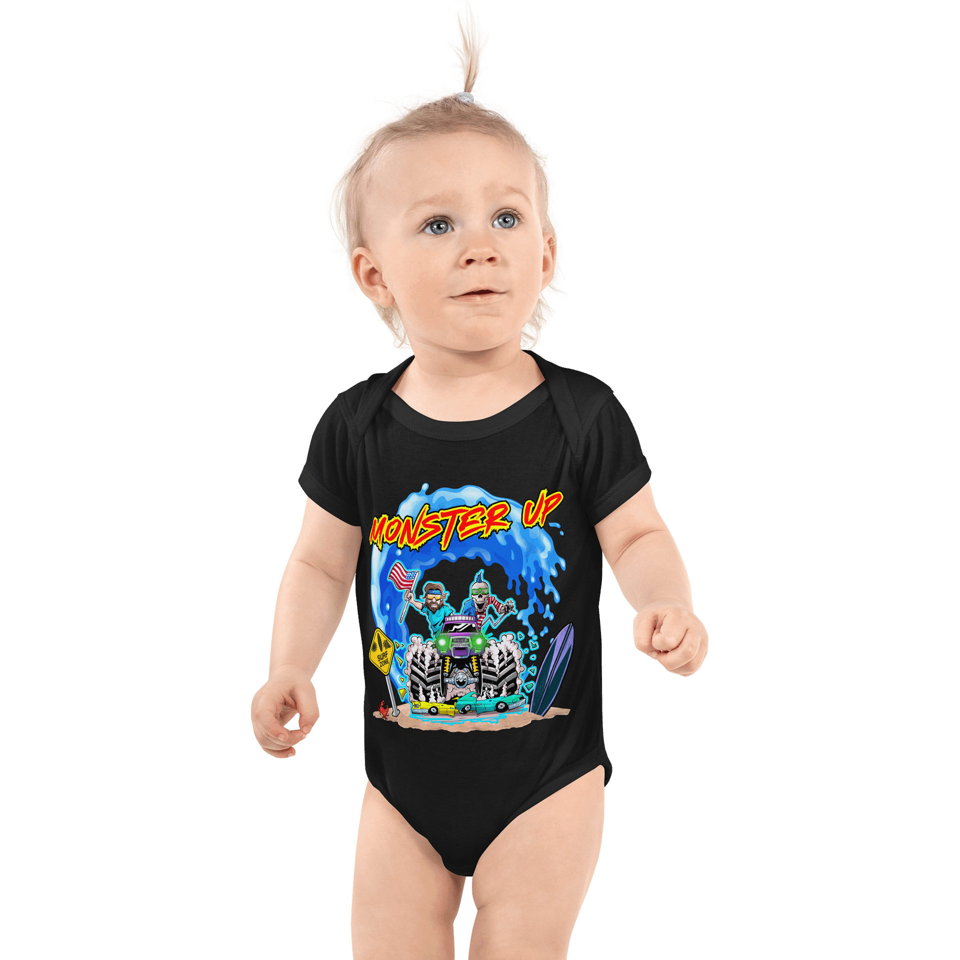 MONSTER UP : Rabbit Skins Baby Short Sleeve Bodysuit product image (1)