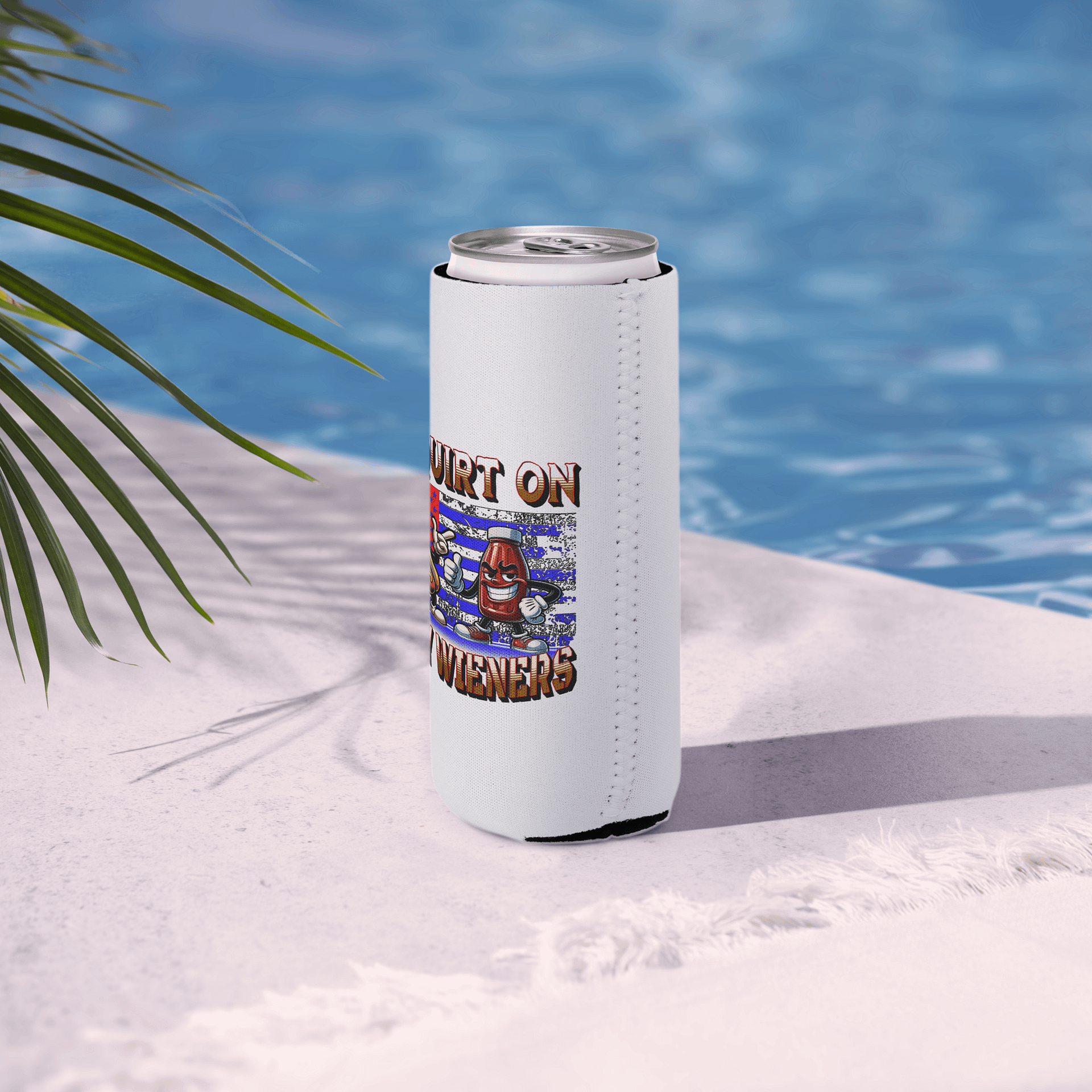 I Squirt On Juicy Wieners Saucy Coozie Can Cooler product image (6)