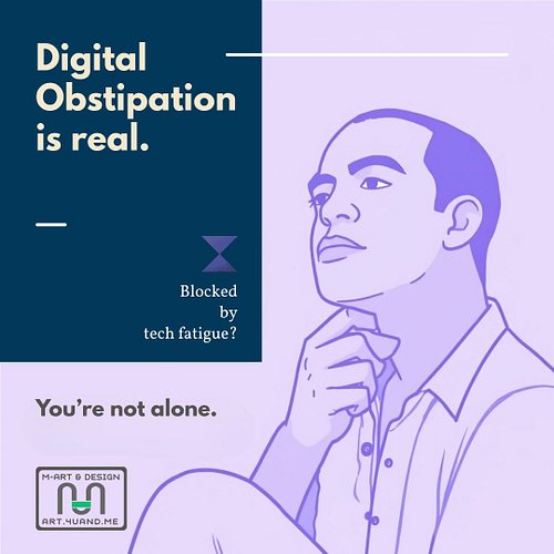 🚨 Digital Obstipation is real.
Blocked by tech fatigue? You’re not alone.
#DigitalObstipation #DigitalFatigue #CreativityUnbl...