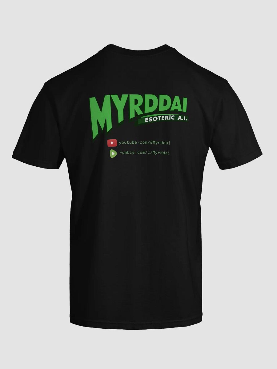 MYRDDAI: 90s Retro Cyberpunk Style with Back Logo - Unisex T-Shirt product image (4)