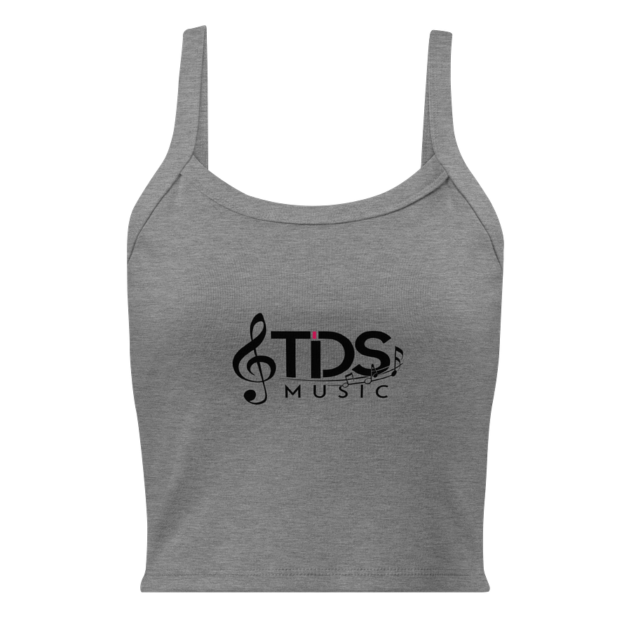 Women’s Micro-Rib Tank Top with TDS Music Design – Stretch Fit, Mid-Length, Scoop Neck | TDS Music product image (1)
