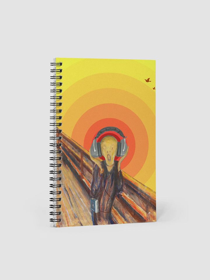The Fan`s Scream by Frank Fonik, Techno EDM Spiral Notebook product image (1)