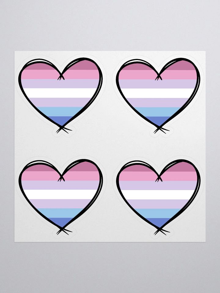 Bigender Pride Stickers product image (1)