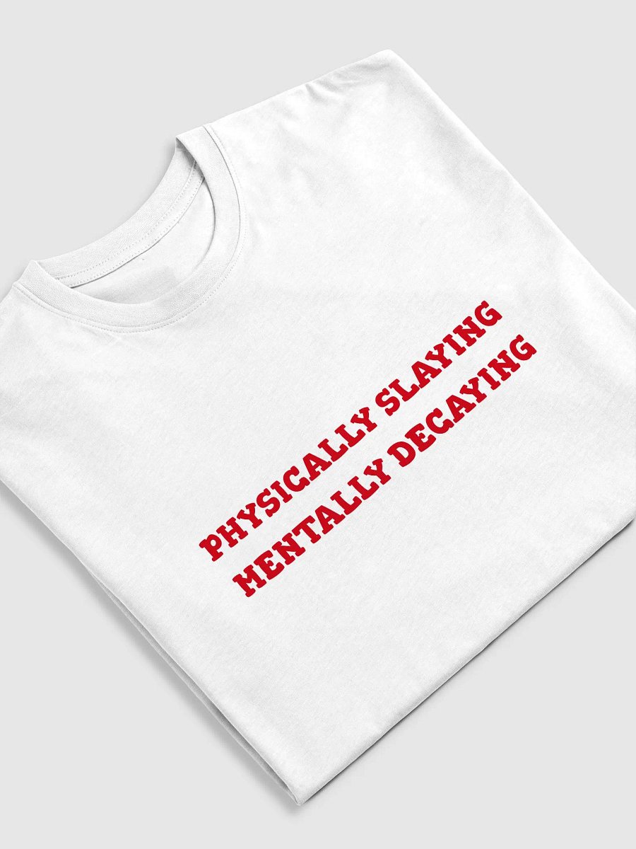PHYSICALLY SLAYING MENTALLY DECAYING TEE product image (5)