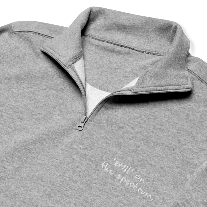 *still* on the spectrum. (white) embroidered quarter zip product image (6)