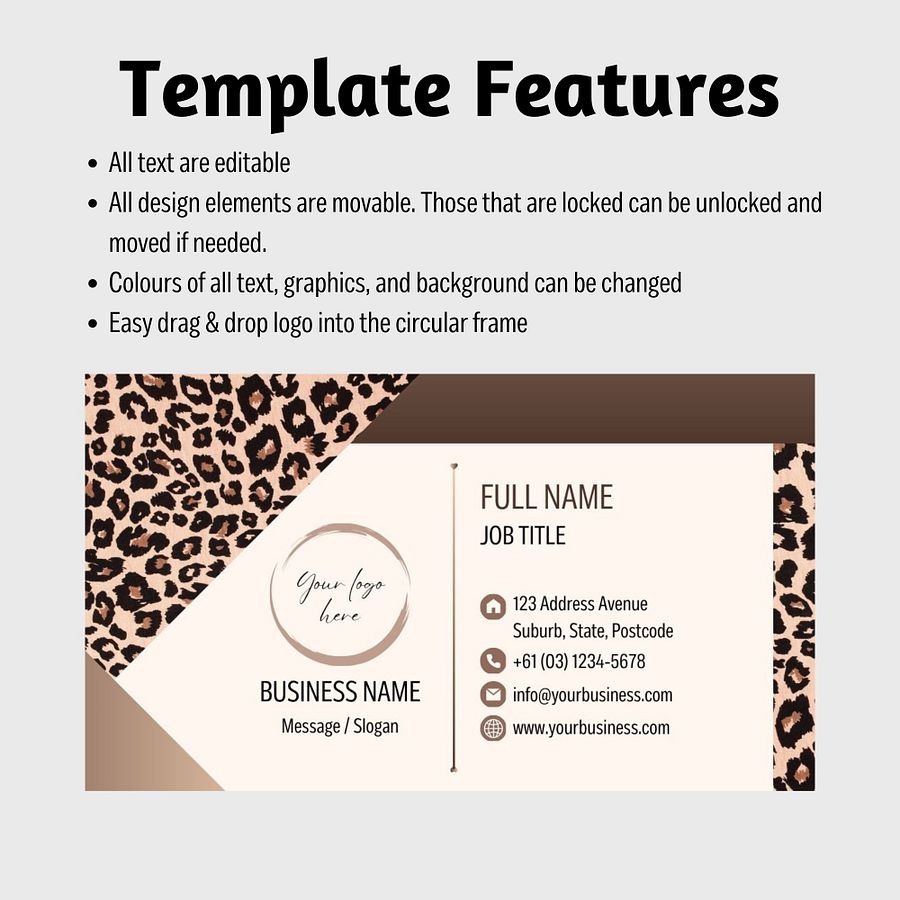 Leopard - Business Card Template product image (7)