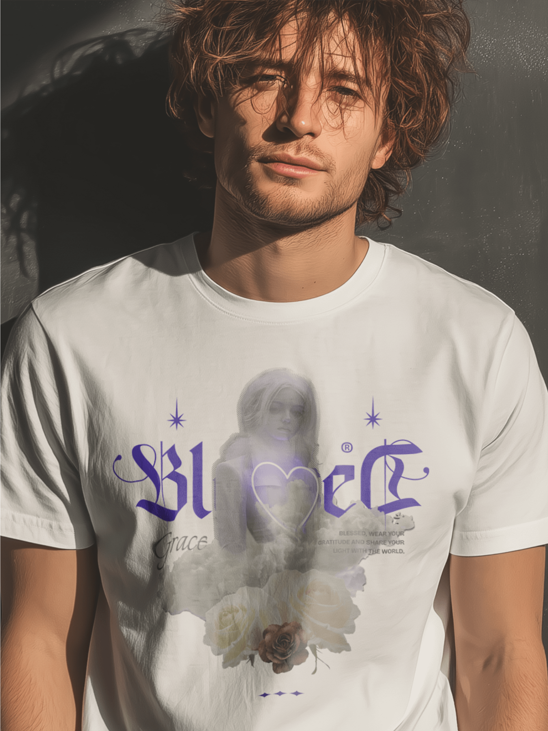 Ethereal Neon Heart T Shirt Gothic Fantasy Graphic product image (1)
